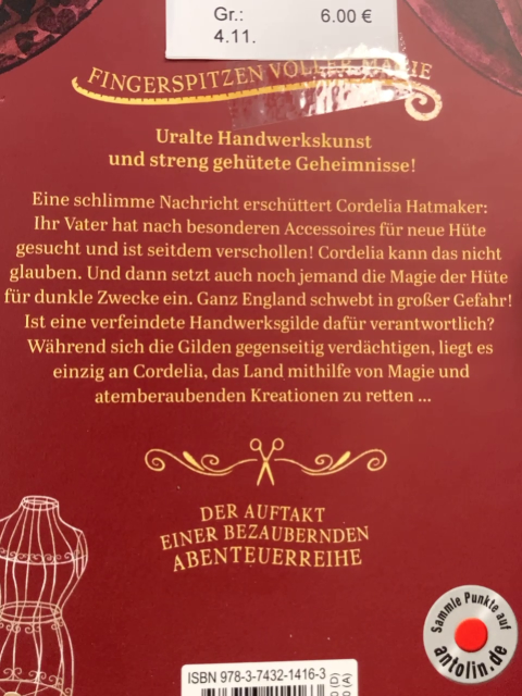   Buch Die Gilde der Hutmacher Geheimnisse aus Stoff und Seide 