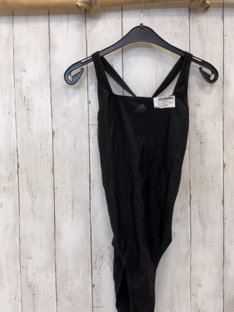 Adidas  Badeanzug  M schwarz weiße Seitenstreifen 