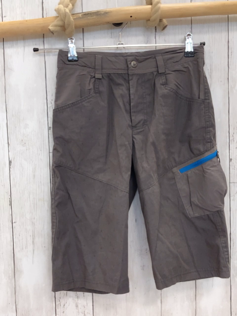 Decathlon  Shorts  Gr. 158/164  grau graue Pfeile hellblauer Reißverschluss Bund verstellbar 