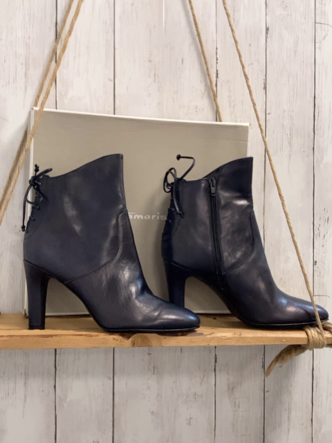Tamaris  Stiefeletten Gr. 40  dunkelblau hoher Absatz fast neu 
