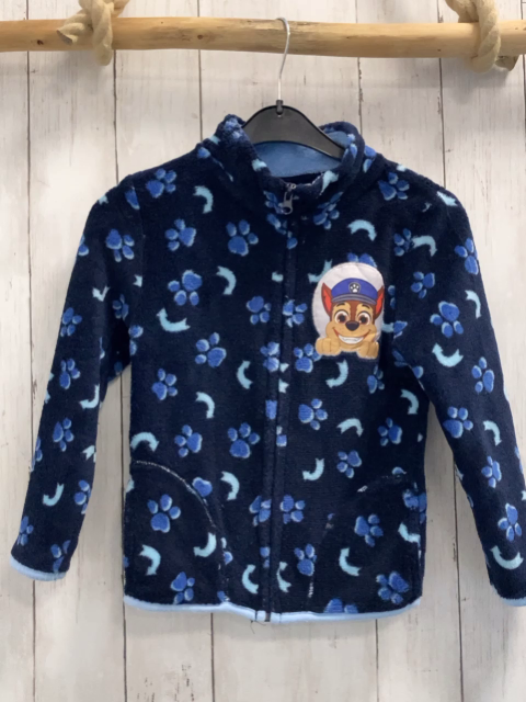 nickelodeon Plüschjacke Gr. 110  blau hellblauer Bund