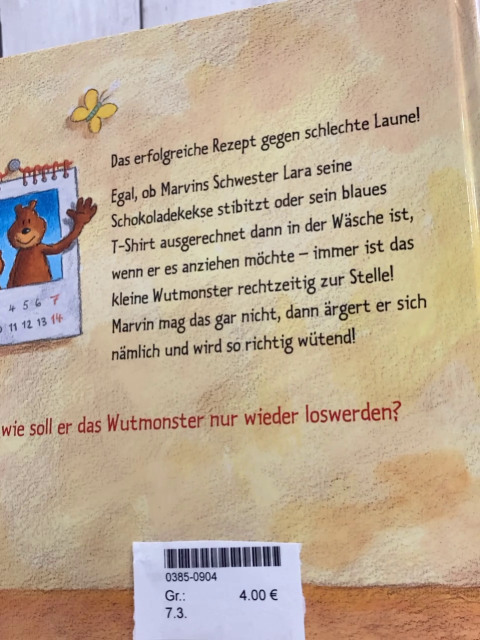  Buch Das kleine Wutmonster 