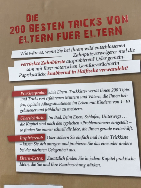  Buch Die Eltern Trickkiste