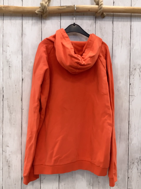 Billabong  Pullover  Gr. 170/176  orange Kapuze bunte Blumenschrift weißes Band 