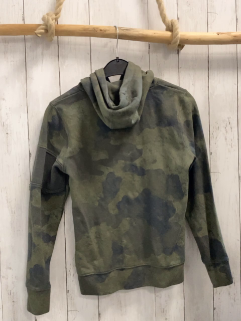 Vingino Pullover  Gr. 152  oliv grau gemustert Kapuze Schrift 