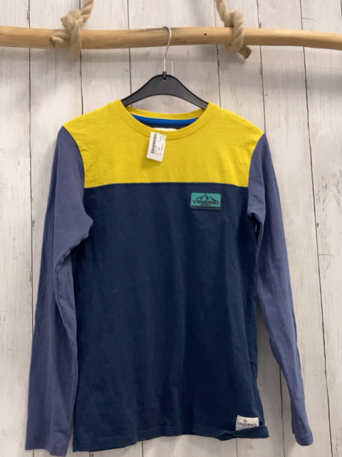 Vingino  Langarmshirt  Gr. 164  blau gelb 