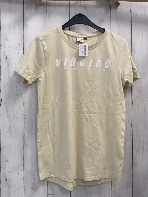 Vingino T-Shirt Gr. 158  beige weiße Schrift
