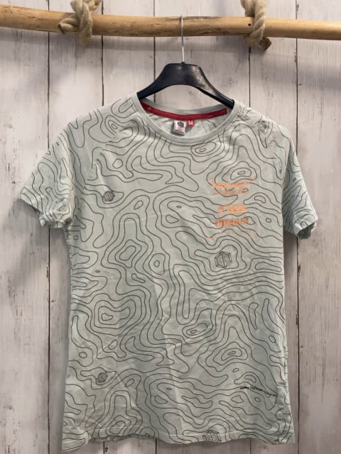 Vingino T-Shirt Gr. 152  grau schwarzes Muster