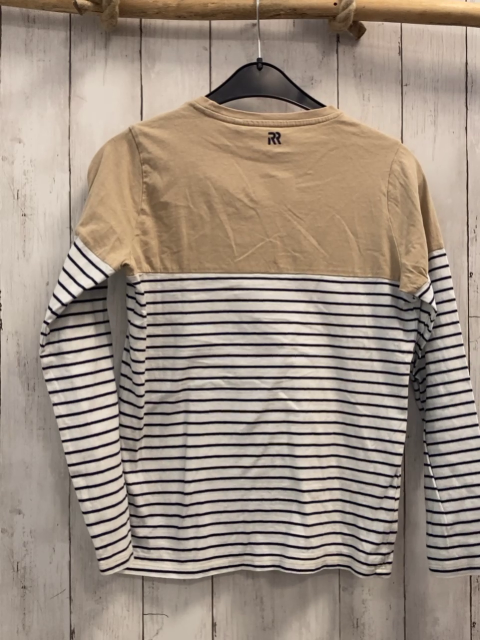 Retour Langarmshirt Gr. 158  beige schwarz weiße Streifen