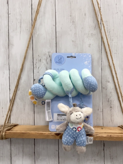 neu Sterntaler  Plüschspielzeug  mint hellblauer bunter Spirale für Maxi Cosi mit Esel NP 19,99 € 