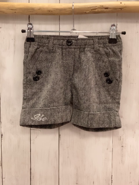 Dodipetto  Shorts  Gr. 98  grau hellgrau silber meliert schwarze Knöpfe 