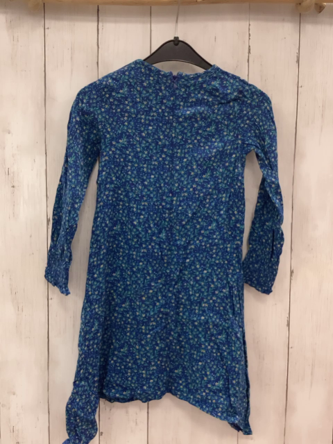 Boden  Kleid  Gr. 98  blau Blumen 