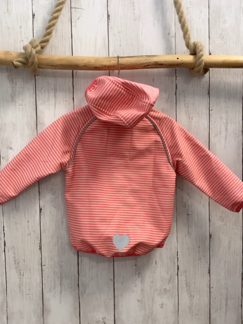   Softshelljacke Gr. 80  lachs rosa Streifen 