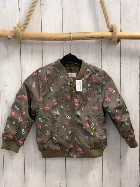 H&M  Jacke  Gr. 104  kiwi bunte Blumen 