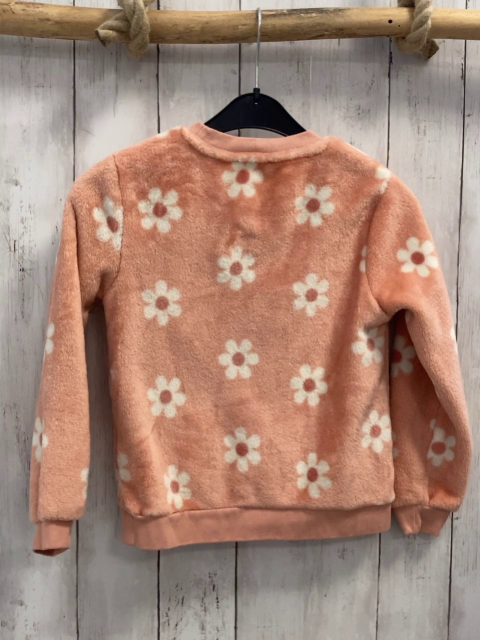   Pullover   Gr. 122  lachs Nicky Blumen