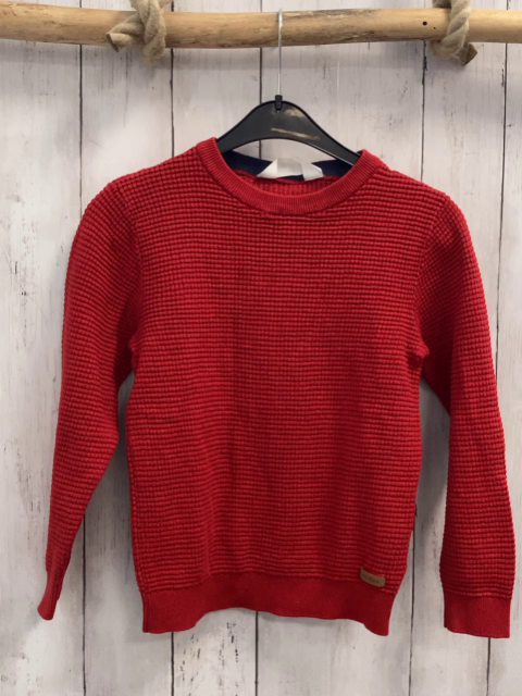 H&M Pullover   Gr. 122/128  rot Strick 