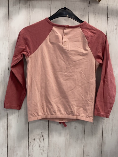 Sergent Major  Langarmshirt  Gr. 122  lachs himbeere Schrift 