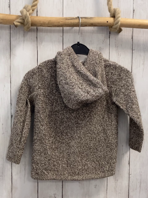Bellybutton  Strickjacke  Gr. 98  beige grau braun meliert Kapuze 