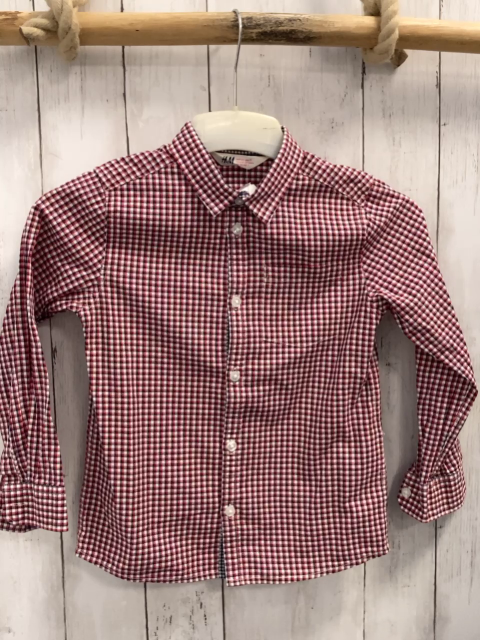 H&M  Hemd  Gr. 122  rot schwarz weiß kariert 