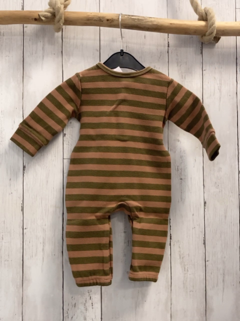 Alana  Overall Gr. 62  kiwi ocker Streifen Strick 