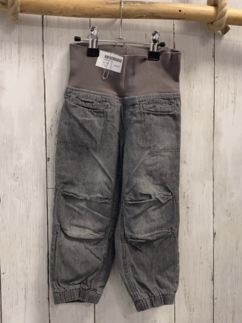   Hose  Gr. 86  hellgrau Jeans gefüttert Stickbund 