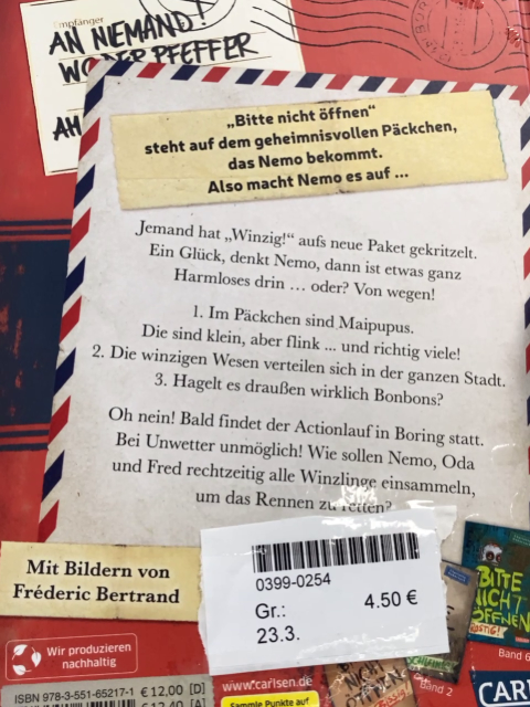  Buch Bitte nicht öffnen - winzig