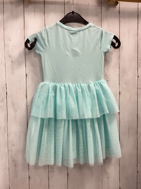 S´Oliver  Kleid  Gr. 122  hellblau Flamingos Tüllrüschenrock 