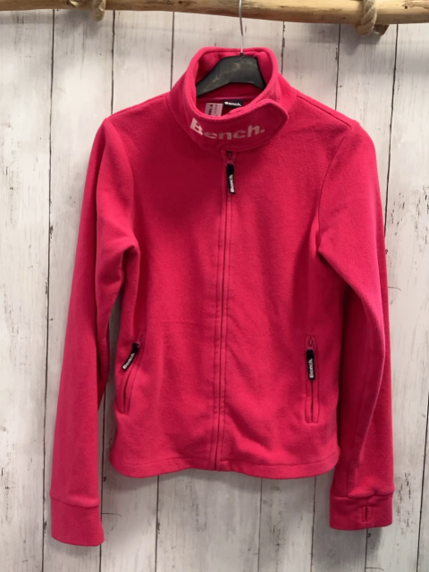 bench Fleecejacke  Gr. 164  pink großer Kragen mit Schrift 