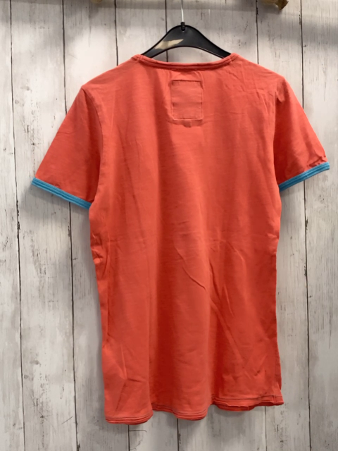 Vingino  T-Shirt  Gr. 152  hellrot Aufnäher mit Tigerkopf 