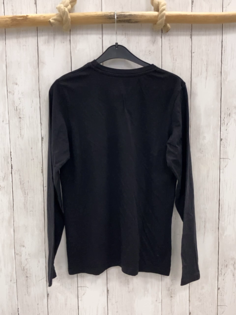 Jack & Jones Langarmshirt Gr. 164  schwarz weißes Logo