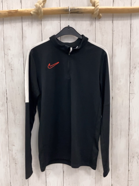 Nike Sportshirt Gr. 152  schwarz weiß Reißverschluss