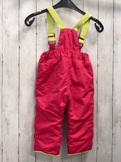   Skihose  Gr. 92  pink gelber Bund + Hosenträger 