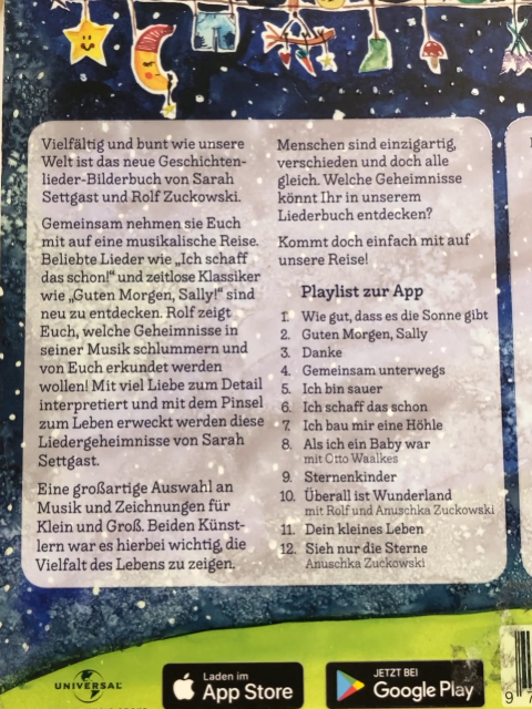   Pappbuch Rolfs Liedergeheimnisse 