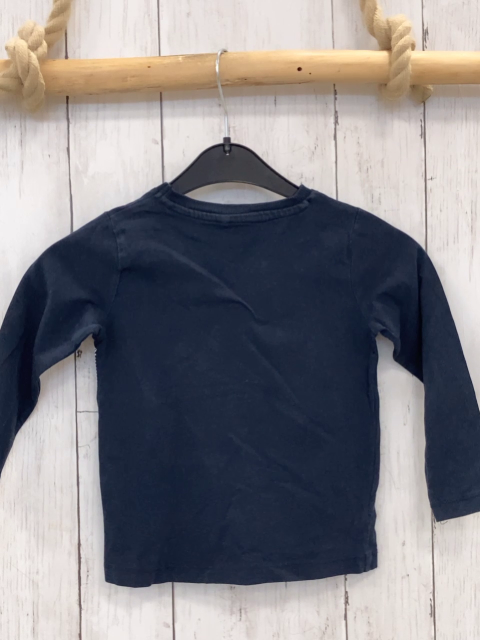 Name it  Langarmshirt  Gr. 92  blau Dino aus weißen Punkten