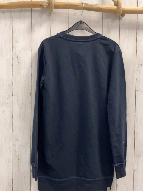 neu Bench Longpulli  Gr. 164  blau graue Schrift mit mint Rand 