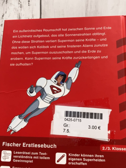   Buch Superman Gefahr aus dem Weltraum  