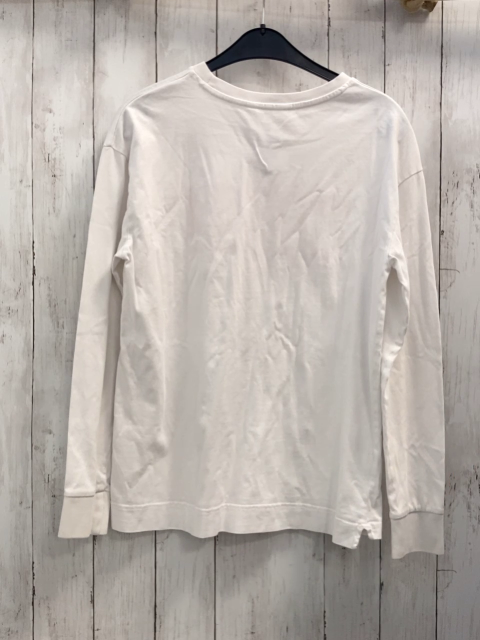 H&M  Langarmshirt  Gr. 170  weiß rotes Rechteck mit weißer Schrift Marvel 