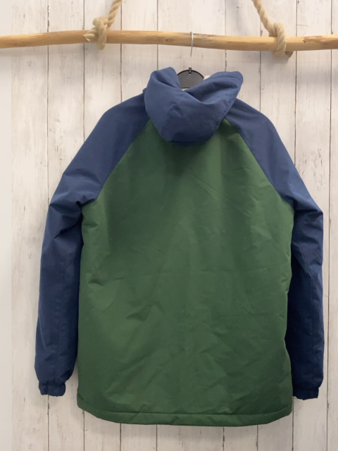 neu Quiksilber  Winterjacke  Gr. 164  blau grün Kapuze natur Teddyfutter NP 95 € 
