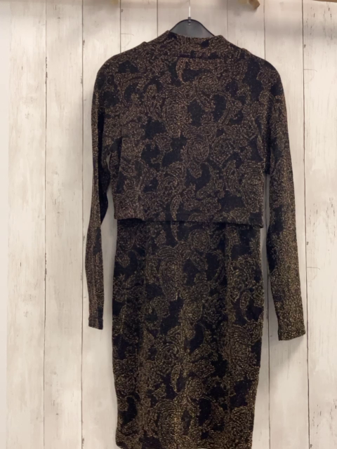 Chiara Forthi  Kleid Gr. M  schwarz golden Glitzer 