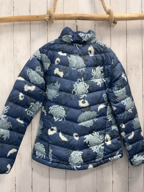 Jack Wolfskin Jacke  Gr. 40  blau mint petrol grau weiße Blumen 