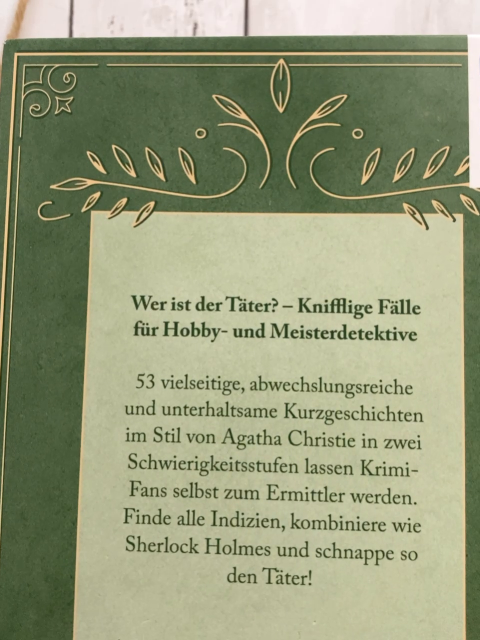   Buch Whodunit Der Tote im Studierzimmer 