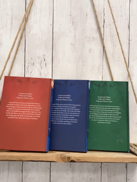 3 Bücher Der Clan der Wölfe Band 1 bis 3  (Band 2 mit Gebrauchsspuren)