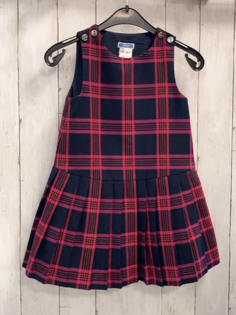 Jacadi Kleid  Gr. 116  schwarz rot pink kariert 