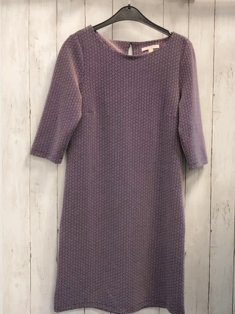 Esprit  Kleid  Gr. S blau altrosa Zackenstreifenmuster 