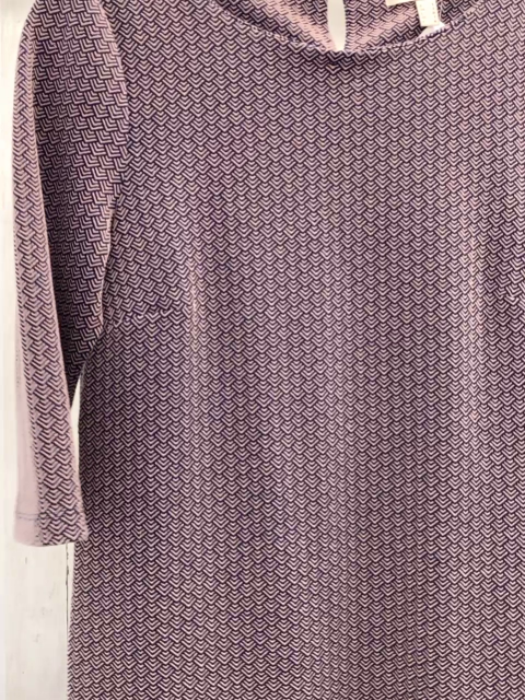 Esprit  Kleid  Gr. S blau altrosa Zackenstreifenmuster 