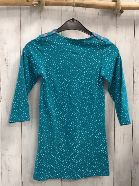   Kleid  Gr. 128  türkis weiße Punkte Pinguin 