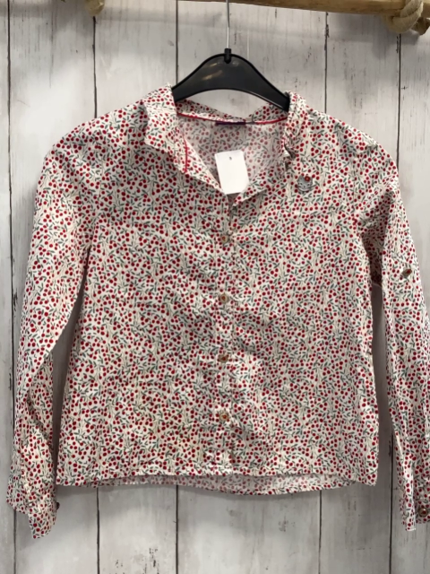 Sergent Major  Bluse  Gr. 128  weiß Kirschen