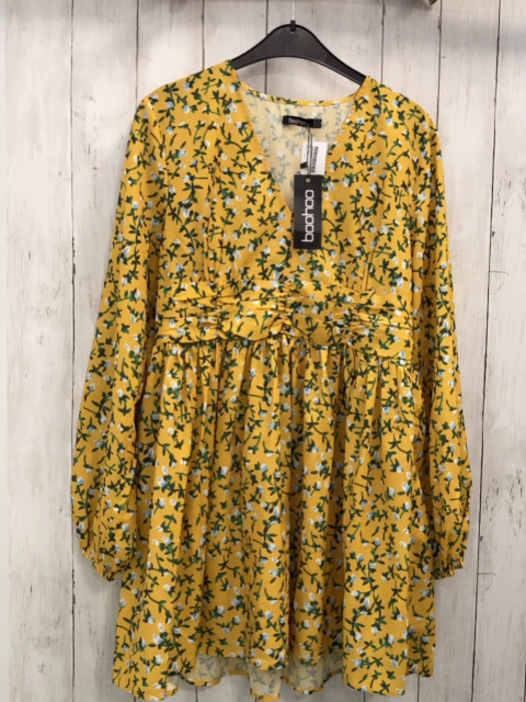neu  Kleid Gr. 42  gelb Blumen 