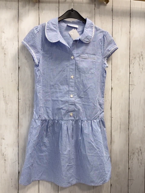 Next  Kleid  Gr. 128  hellblau weß kariert 