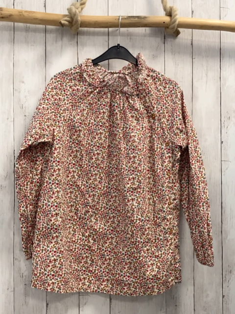 Cyrillus  Kleid  Gr. 134  weiß bunte Blumen